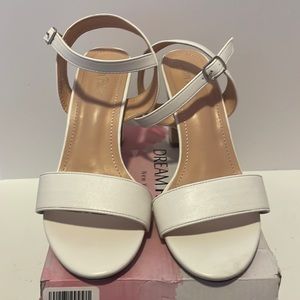 DREAM PAIRS Women's Open Toe Ankle Strap High Chunky Heel Sandals